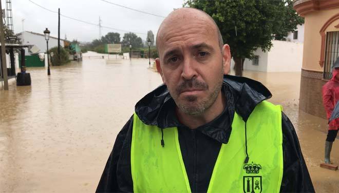 El alcalde de Cártama Jorge Gallardo hoy en Cártama.