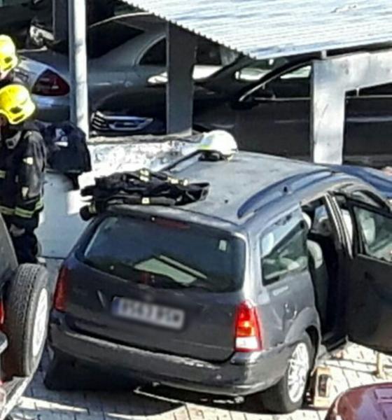 Imagen del vehículo accidentado