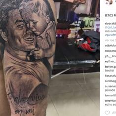 Kiko Rivera se tatúa a su padre en el brazo