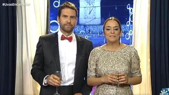El truco de Toñi Moreno durante las uvas de Canal Sur