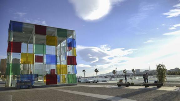 Cubo del Centro Pompidou de Málaga. 