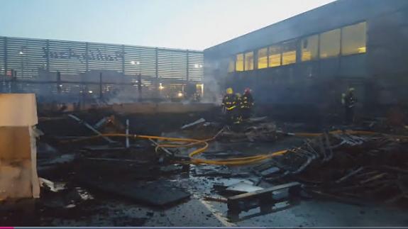 El incendio, ya controlado.