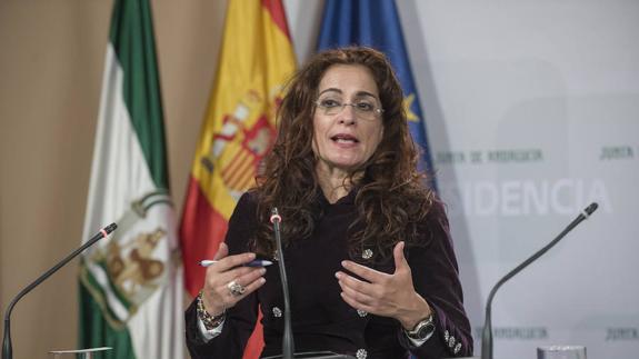 María Jesús Montero, consejera de Hacienda y Administración Pública de la Junta.