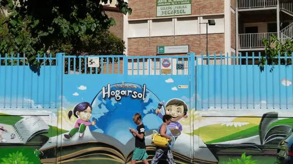 El colegio Hogarsol de la capital, uno de los que se han incorporado este curso a la red de centros bilingües.