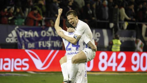 Camacho celebra su gol. 