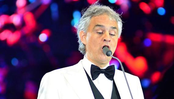 El tenor italiano Andrea Bocelli.