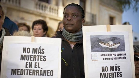 Manifestación ciudadana tras la aparición del cadáver de Samuel en Barbate. 