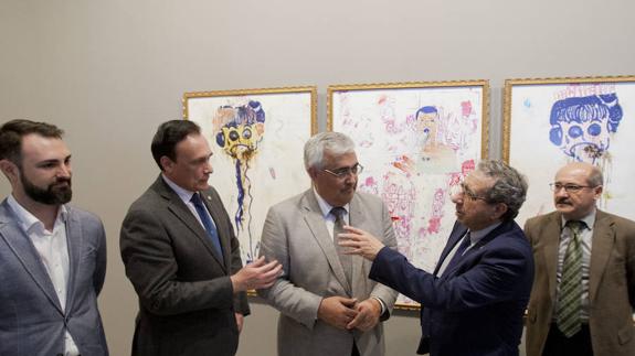 Ramírez de Arellano, entre los rectores de las universidades de Córdoba y Málaga.