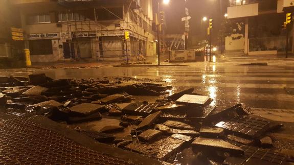 Así te hemos contado la tromba de agua caída en Málaga capital