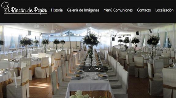 Uno de los salones del restaurante El Rincón de Pepín. 