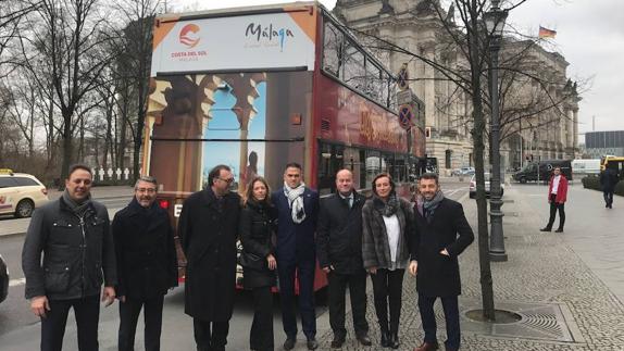 Presentación de la campaña en autobuses de Berlín.