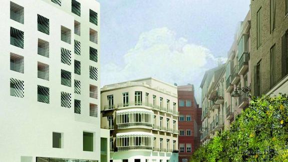 Un edificio de oficinas reproducirá la fachada de La Mundial. 