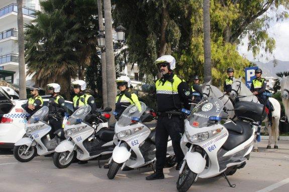 Presentación del nuevo material de la Policía Local.
