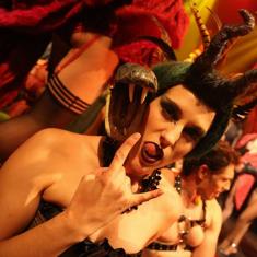 Uno de los números del Circo de los Horrores, en su último paso por Málaga.