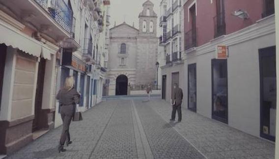 Recreación de calle Ancha del Carmen