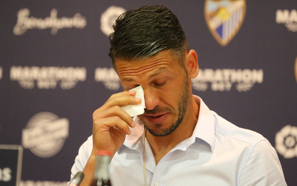 Demichelis, tras anunciar su retirada.