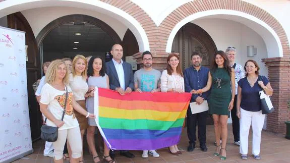 Organizadores de la celebración del Día contra la Homofobia.