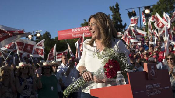 Susana Díaz, este viernes. 