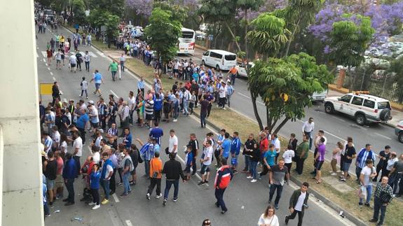Un fallo informático colapsa los accesos al estadio