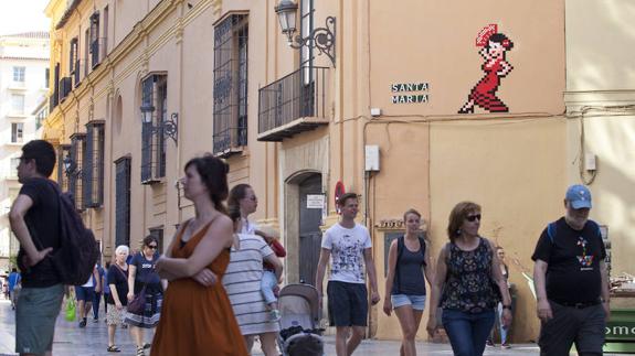 El Obispado ha pedido la retirada del mosaico colocado en el Palacio Episcopal.