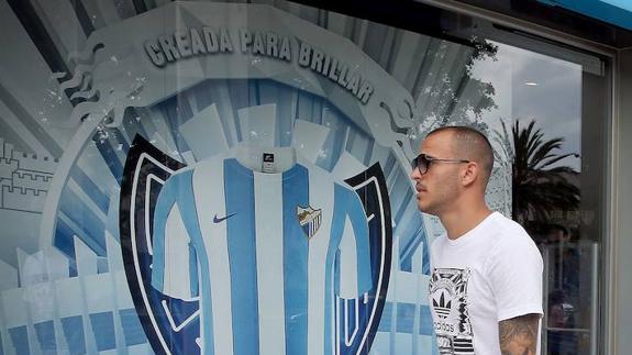 Sandro, el día de su llegada a Málaga.