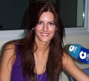 Vianca Rodríguez, Miss Melilla 2007, en una entrevista en COPE.
