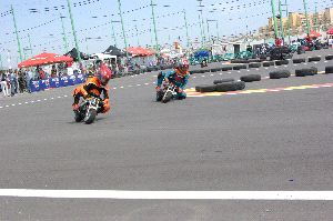 Málaga estrena un circuito para minimotos