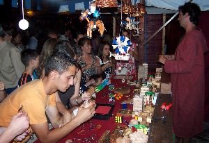 MERCADO. Representación teatral medieval celebrada en 2007. / SUR