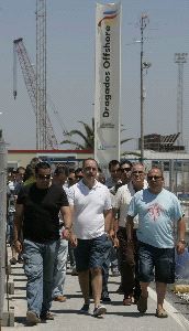 Dragados Offshore sólo contrata a 90 de los 200 eventuales previstos para el segundo puente