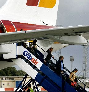 PRIMER VUELO. Iberia empezó a operar en esta línea el 16 de diciembre de 2006. / AFP