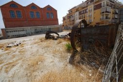Las obras del futuro museo de la caña están paralizadas desde febrero./ EVA GUZMÁN