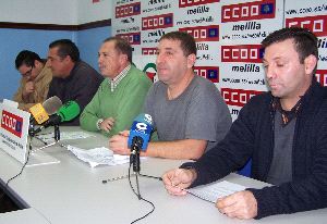 FCC. Representantes y asesores de CC.OO. y CSIF. / V. GARCÍA