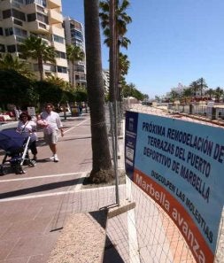 Vista de la zona de las terrazas, donde se realizará el grueso de la obra./ J-LANZA