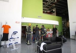 Ocho intoxicados por una fuga de cloro en un gimnasio