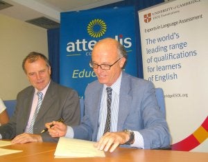 Firma del acuerdo.