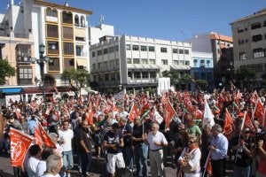 La huelga acierta en el corazón de la comarca