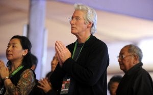 Richard Gere medita con el Dalai Lama