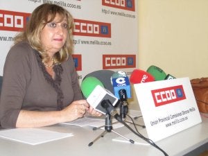 La secretaria general de Comisiones Obreras, Caridad Navarro. ::
SUR