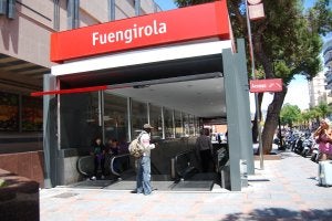 La estación de Cercanías de Fuengirola, ayer. :: M. C. J.