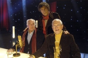El presentador, con Diego de los Santos y Rojas Marcos. ::                             SUR