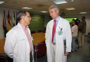 Bienvenido Ros y Miguel Ángel Arráez, ayer. ::
SALVADOR SALAS