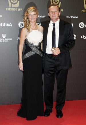 Elena Blasco y Schuster, el lunes en la Gala de la LFP. :: OPTASPORTS