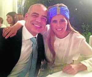 La pareja en una foto de Twitter.