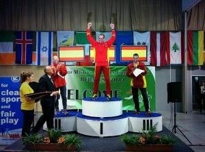 Óscar González, campeón del mundo de pentatlón de veteranos