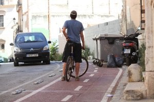 La calle Victoria se queda sin carril bici pese a ser la segunda con más usuarios