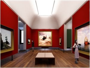 Recreación de los nuevos espacios contemplados para la sección de Bellas Artes del museo. :: SUR