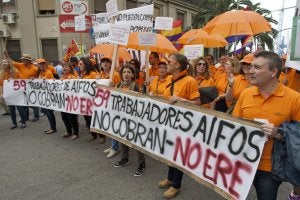 Empleados de Aifos denunciaron impagos. / Álvaro Cabrera