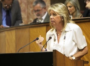 La consejera de Hacienda, María Jesús Montero, y la alcaldesa Ángeles Muñoz tendrán que verse las caras para alcanzar el ansiado acuerdo. ::
SUR