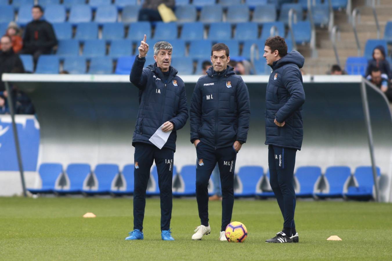 Navas y el portero Unai Agirre han sido las novedades en una sesión en la que no ha estado Moyá. 