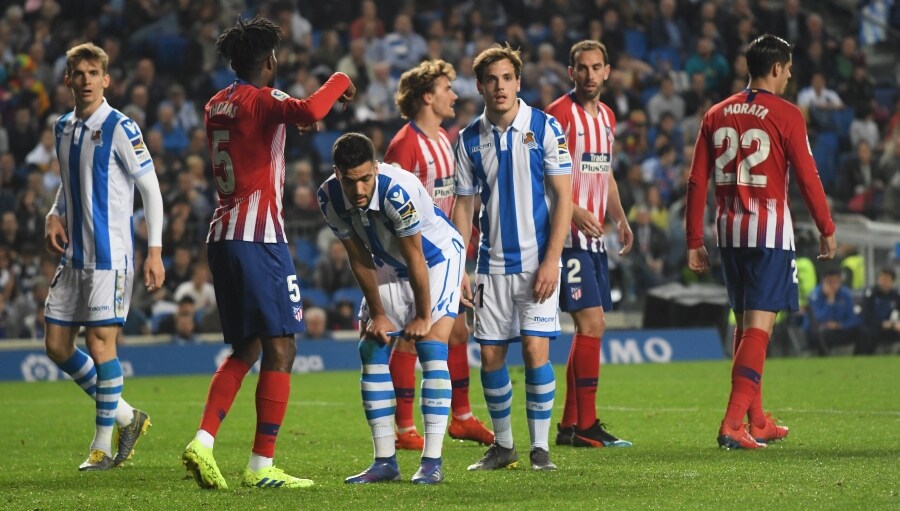 La Real no ha podido con el Atlético, segundo en la Liga. 